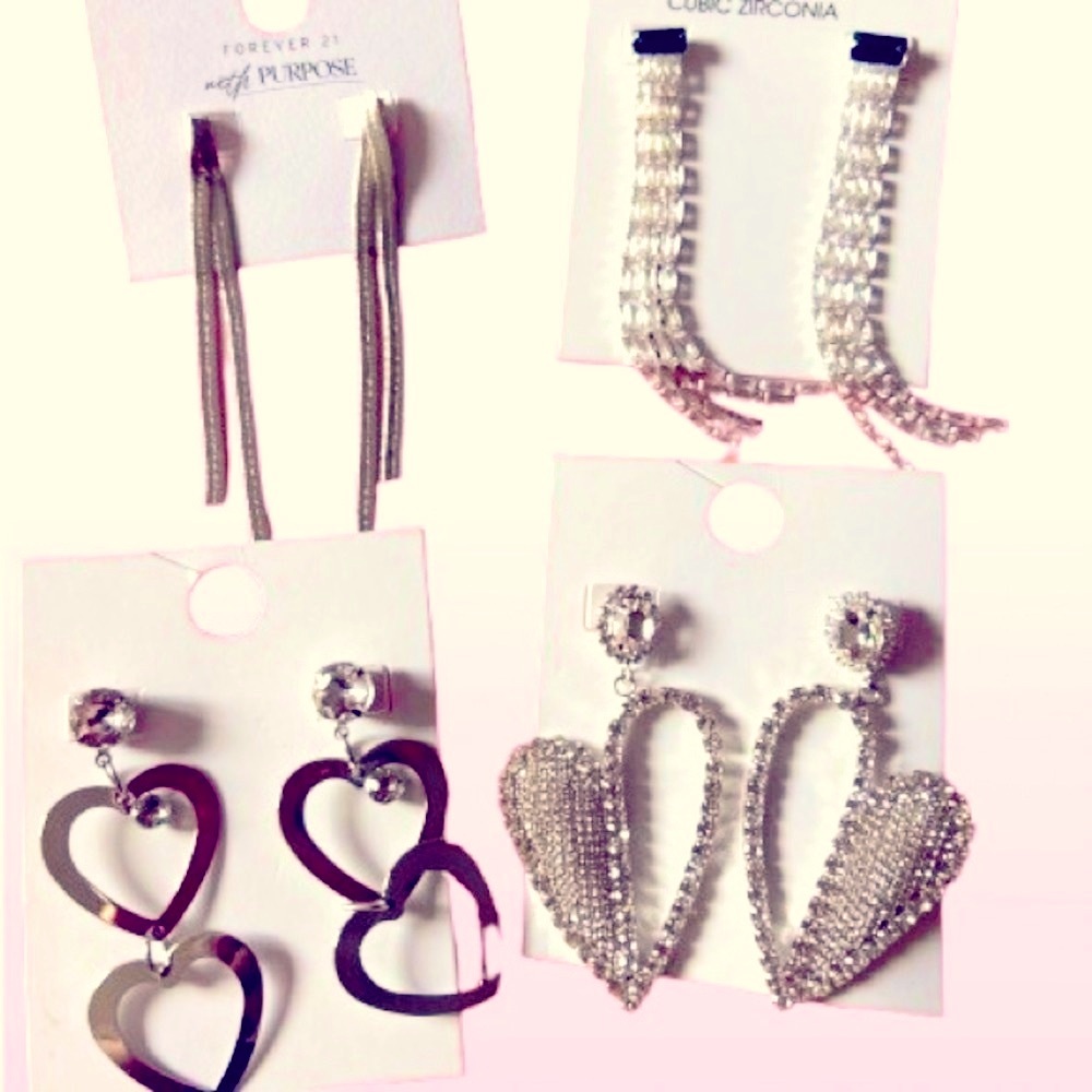 Forever 21 Silver Earrings Collection
